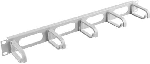 Lanberg - AK-1205-S - Kabelmanagementpaneel - Grijs - Metaal/Kunststof - 1U