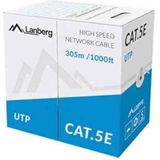 Lanberg LCU5-11CC-0305-S netwerkkabel, 305 m, Cat5e U/UTP (UTP) grijs