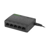 Lanberg - DSP1-1005 - Netwerkschakelaar - Zwart - 5-poorts - 1 Gbit/s
