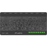 Lanberg - DSP1-1008 Switch - Zwart - 8x Gigabit Ethernet RJ-45