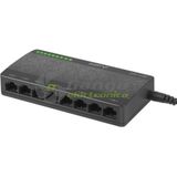 Lanberg - DSP1-1008 Switch - Zwart - 8x Gigabit Ethernet RJ-45