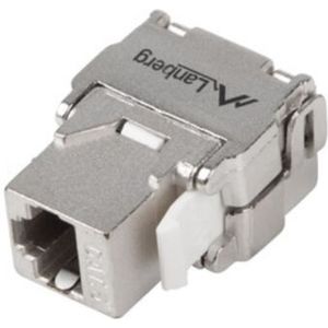 Lanberg - RJ45 Keystone Module - Netwerk Accessoires - Toolloze FTP Cat. 6A - IDC Connector