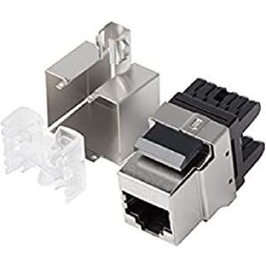 Lanberg - Keystone Module - Zwart - RJ45->LSA 180° - Cat.6