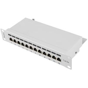 Lanberg - PPF5-9012-S - Patch Panel - Grijs - 1U - 12 Afgeschermde RJ-45 Poorten