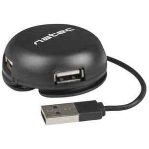 Hub USB Natec Bumblebee Zwart