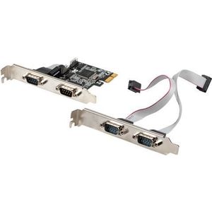 Lanberg - PCE-DB9-004 Interfacekaart - PCIe - Ingebouwd - Compact