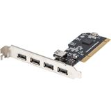 Lanberg - PCI-US2-005 - Interfacekaart - USB 2.0 - Low Profile
