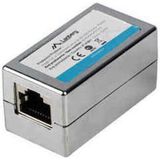 Lanberg - AD-RJ45-RJ45-OS6 - Adapter - Zilverkleurig - RJ45 Aansluitingen