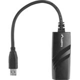 Lanberg - NC-1000-01 - Netwerkadapter - Zwart - USB-A naar RJ-45