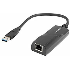 Lanberg - NC-1000-01 - Netwerkadapter - Zwart - USB-A naar RJ-45