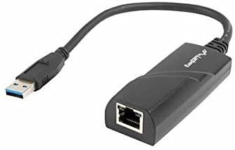 Lanberg - NC-1000-01 - Netwerkadapter - Zwart - USB-A naar RJ-45