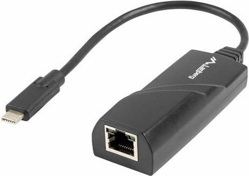 Lanberg - NC-1000-02 - Netwerkadapter - USB-C naar RJ-45 - 0,15 m