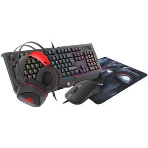Genesis 4 in 1 COBALT RGB Keyboard+Mouse+Headphones+MousePad, US