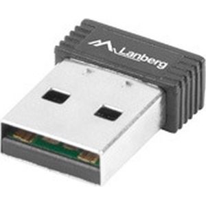 Lanberg - NC-0150-WI - Netwerkadapter - Zwart - USB - 2400 Mbit/s