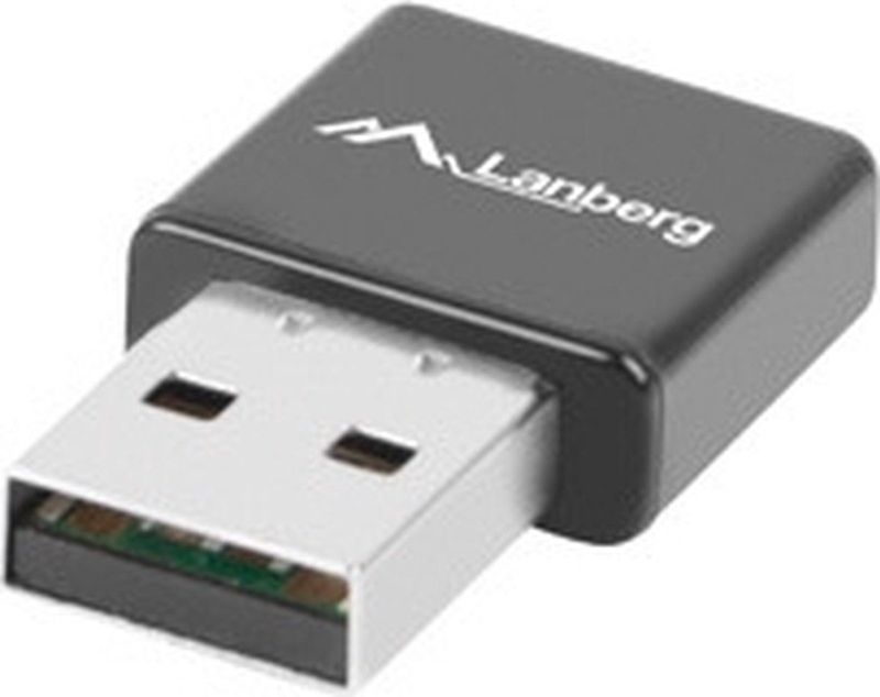 Lanberg - NC-0300-WI - Netwerkadapter - Zwart - USB - 2400 Mbit/s