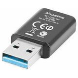 Lanberg - NC-1200-WI - Netwerkkaart - Zwart - USB - 5000 Mbit/s