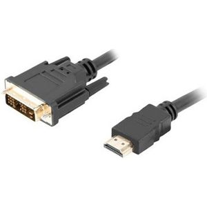 Kabel hdmi -> DVI-D(18+1) m/m single link, czarny 1,8M - Lanberg