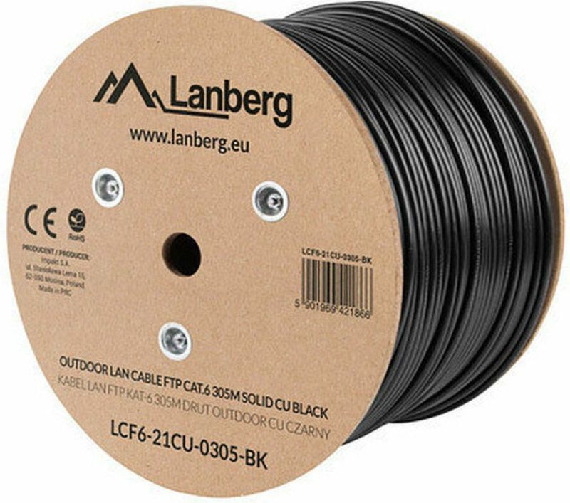 Lanberg FTP stranded cable CU OUTDOOR, cat. 6, 305m, zwart