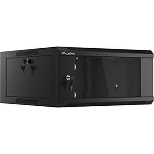 Lanberg - WFFA-5604-10B - Wandgemonteerd Rek - Zwart - SPCC-Metaal - 4U