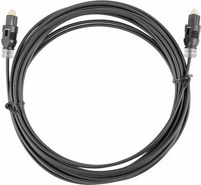 Optische audiokabel Toslink Lanberg CA-TOSL-10CC-0020-BK, 2 m, zwart