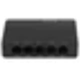 Lanberg - DSP2-1005-12V - Netwerkschakelaar - Zwart - 5 Poorten - Unmanaged Gigabit Ethernet