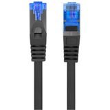 Lanberg PATCHKABEL S/FTP CAT.6A 0,5M ZWART LSZH (F/UTP, CAT6a, 0.50 m), Netwerkkabel