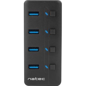 Genesis - MANTIS USB 2.0 Type-B Docking Station - Zwart - 4 USB 3.0 Poorten