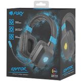 Fury - Raptor - Headset - Zwart-Blauw - Microfoon - RGB Verlichting