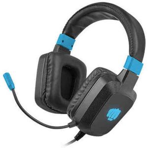 FURY Raptor RGB Gaming 2.0 hoofdtelefoon met microfoon en volumeregeling met RGB-achtergrondverlichting, zwart/blauw