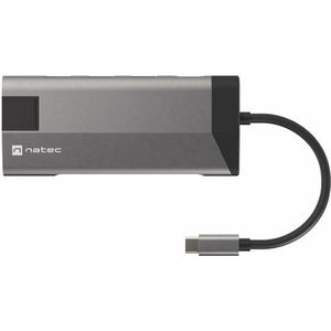 Genesis - NATEC Fowler Plus - Dockingstation - Grijs - USB-C - 4 Havens