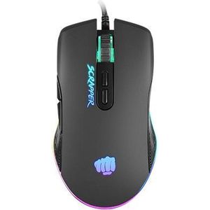 GAMING MUIS FURY SCRAPPER 6400DPI RGB BACKLIT OPTISCH MET SOFTWARE ZWART