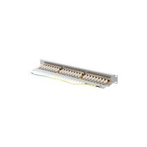 Lanberg - PPSA-1024-S - Patchpaneel - Grijs - 1U - 24 RJ-45 Poorten