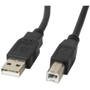 Lanberg - CA-USBA-11CC-0010-BK USB-kabel - Zwart - 1 m - USB 2.0