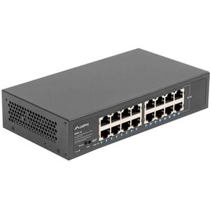 Lanberg - RSGE-16 - Switch - Zwart - Gigabit Ethernet