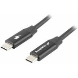 LANBERG USB-C-kabel, mannelijk/mannelijk, 0,5 m, zwart