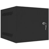 LANBERG Wandkast, 25,4 cm (10 inch), 4U, 280 x 310, plat, zwart, PTA metaal