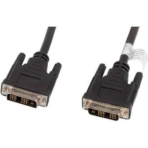 Kabel Video Digitaal DVI-D Lanberg CA-DVIS-10CC-0030-BK Zwart 3 m