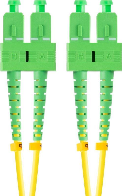 Lanberg - G657A1 - Slang - Geel - Duplex - 2 m