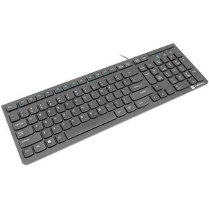 NATEC - DISCUS 2 SLIM - KEYBOARD - BLACK - US LAYOUT - Membraantoetsenbord