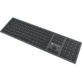 Natec - Dolphin Slim Draadloos Toetsenbord - Spaans - Aluminium - Monochroom