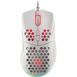 Genesis kabelgeb. Gaming muis KRYPTON 555 RGB weiß