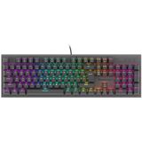 GENESIS - NKG-1877 THOR 303 - Gaming Toetsenbord - Zwart - US Layout - RGB - Red Switches