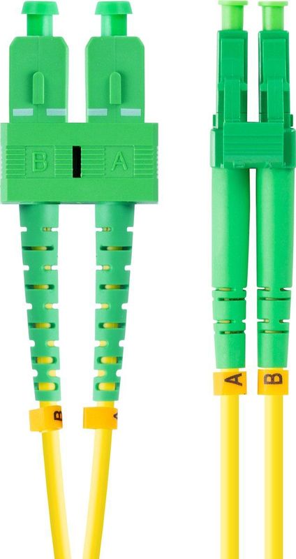 Hose Lanberg G657A1 Yellow Duplex 2 m