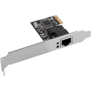 Lanberg - PCE-1GB-201 Netwerkkaart - Zwart - Ingebouwd Ethernet