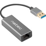 Natec - Cricket - Netwerkadapter - Zwart - USB 3.0 - RJ45 1GB