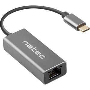 Natec - Cricket - Docking Station - Zwart - USB-C 3.1 - 1x RJ45 1GB