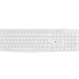 Natec - NAUTILUS SLIM - Toetsenbord - Wit - QWERTY Spaans