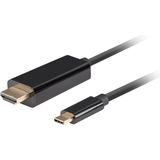 Lanberg - CA-CMHD-10CU-0018-BK Videokabeladapter - USB Type-C - HDMI - 1.80 m