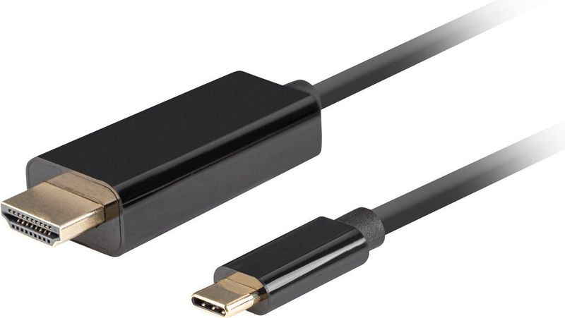 Lanberg - CA-CMHD-10CU-0018-BK Videokabeladapter - USB Type-C - HDMI - 1.80 m