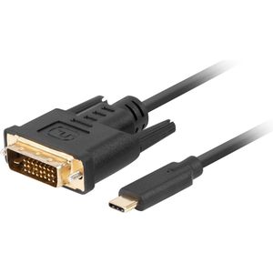 Lanberg - Kabel USB-C naar DVI-D 24+1 - Videokabel - 1.8 m